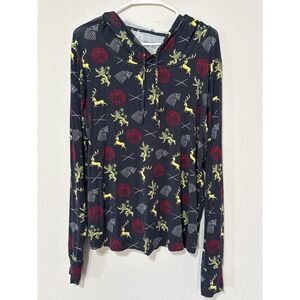 MeUndies x Game of Thrones Modal Pullover Lounge Hoodie 2XL Lightweight